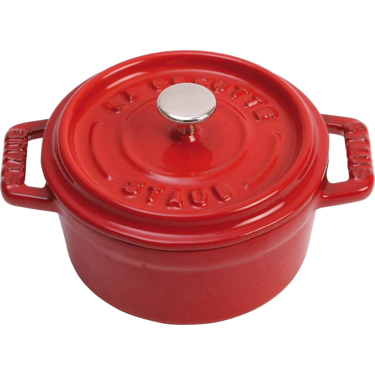 STAUB Mini Cocotte, 10 Cm, Kirsch-Rot, Gusseisen 3 STAUB Mini Cocotte, 10 Cm, Kirsch-Rot, Gusseisen
