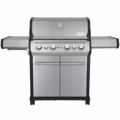 SANTOS S-418 Mit Seiten- & Heckbrenner, Edelstahl Inkl. Drehspieß, Rostheber & Silikonablage -Napoleon Verkaufs-Shop 3cb4e9452f60d8222907245df569084e