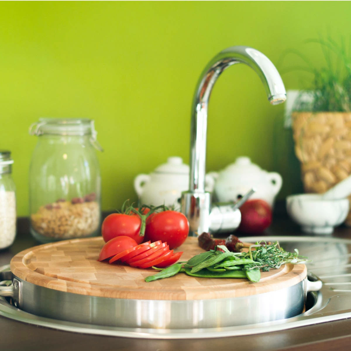 Boos Blocks Hackblock Mit Edelstahlring Stirnholz Classic, Ahorn Ø 38 Cm 3 Boos Blocks Hackblock Mit Edelstahlring Stirnholz Classic, Ahorn Ø 38 Cm