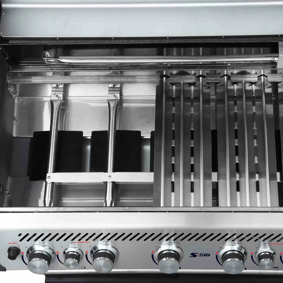 SANTOS S-518 Mit Seiten- & Heckbrenner, Edelstahl Inkl. Drehspieß, Rostheber & Silikonablage & Graviertes ZWILLING Pro Messer 13 SANTOS S-518 Mit Seiten- & Heckbrenner, Edelstahl Inkl. Drehspieß, Rostheber & Silikonablage & Graviertes ZWILLING Pro Messer – Bild 11