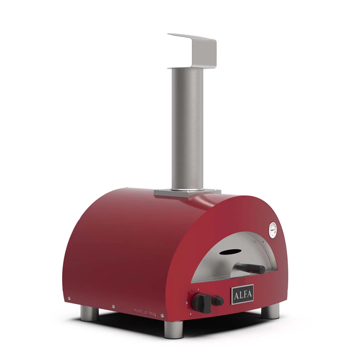Alfa Forni Pizzaofen Moderno Portable, Gas, Antik Rot 5 Alfa Forni Pizzaofen Moderno Portable, Gas, Antik Rot – Bild 3
