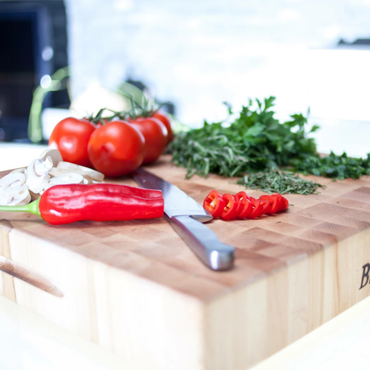 Boos Blocks Hackblock Stirnholz Classic, Ahorn 30x30x7,5 Cm 8 Boos Blocks Hackblock Stirnholz Classic, Ahorn 30x30x7,5 Cm – Bild 6