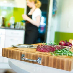 Boos Blocks Schneidebrett ProChef, Ahorn Mit Edelstahlgriffen 61x46x6 Cm -Napoleon Verkaufs-Shop bb schneidebrett ahorn 61x46x6cm rafr2418 ede69089d2066f144614580aa940e635