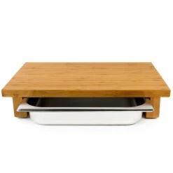 Cleenbo Classic Schneidebrett Bambus Mit Edelstahlwanne -Napoleon Verkaufs-Shop cleenbo bamboo gn 2ae29ca60563bf15b8309203dcdd599b