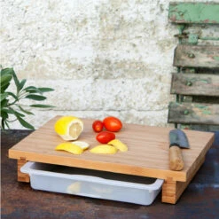 Cleenbo Classic Schneidebrett Bambus Mit Kunststoffwanne -Napoleon Verkaufs-Shop cleenbo classic bamboo xl 4836393151ca98453f1a04690774ade4