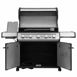 SANTOS S-518 Mit Seiten- Und Heckbrenner, Schwarz, Inkl. Drehspieß, Rostheber & Silikonablage & Graviertes ZWILLING Pro Messer -Napoleon Verkaufs-Shop e70e35694f5e40ae83c4650efcb9c9bd