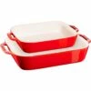 STAUB Ofenformenset, 2-tlg, Rechteckig, Kirsch-Rot -Napoleon Verkaufs-Shop f1ca8e529712ee36128f75aba2bfa777