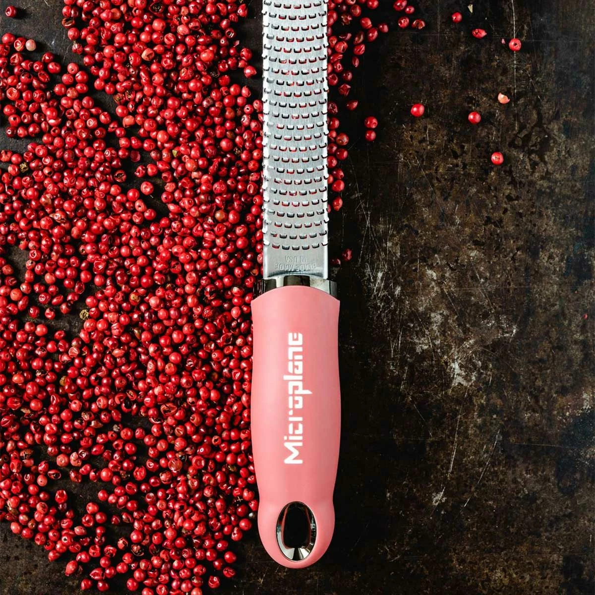 Microplane Premium Reibe / Zester, Lippenstift Pink 3 Microplane Premium Reibe / Zester, Lippenstift Pink – Bild 2