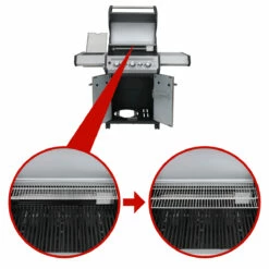 SANTOS Gasgrill S-318 | Seiten- & Heckbrenner, Edelstahl Inkl. Drehspieß, Rostheber & Silikonablage -Napoleon Verkaufs-Shop santos gasgrill s 318 seiten heckbrenner edelstahl inkl drehspie rostheber silikonablage 5204db3b93c4eba79af66a1f61c886f0