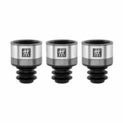 ZWILLING FRESH & SAVE Vakuum Edelstahl Weinverschluss Set, 3-teilig, Grau